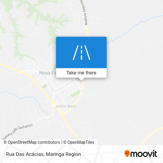 Rua Das Acácias map