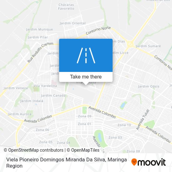 Viela Pioneiro Domingos Miranda Da Silva map