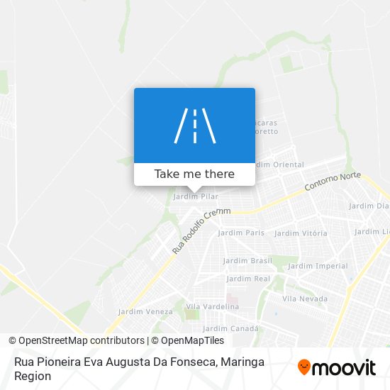 Rua Pioneira Eva Augusta Da Fonseca map