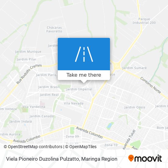 Viela Pioneiro Duzolina Pulzatto map