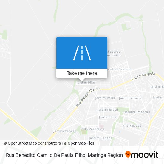 Mapa Rua Benedito Camilo De Paula Filho