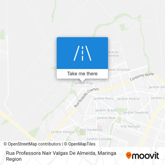 Rua Professora Nair Valgas De Almeida map