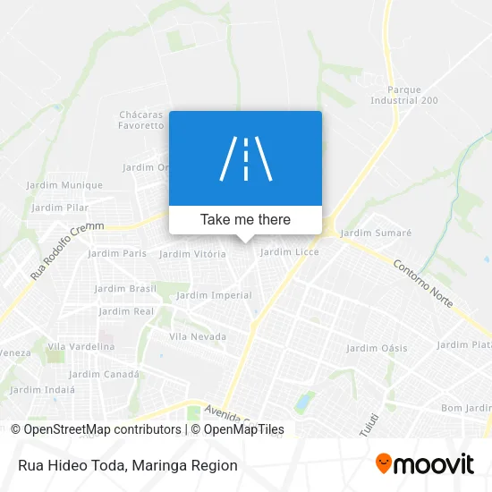 Rua Hideo Toda map