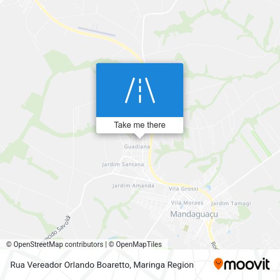 Rua Vereador Orlando Boaretto map