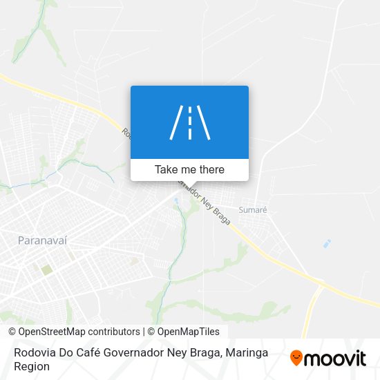 Rodovia Do Café Governador Ney Braga map