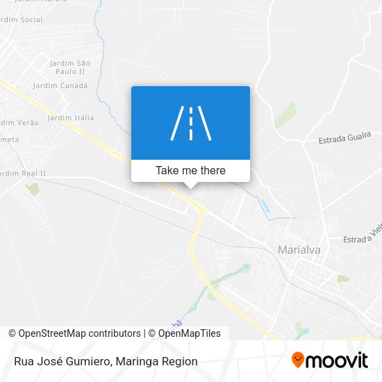 Rua José Gumiero map