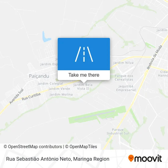 Rua Sebastião Antônio Neto map