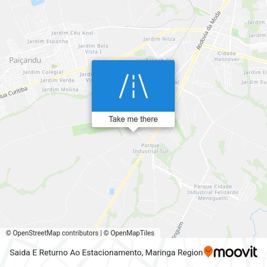 Saida E Returno Ao Estacionamento map