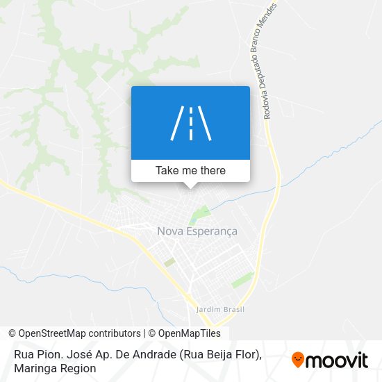Rua Pion. José Ap. De Andrade (Rua Beija Flor) map