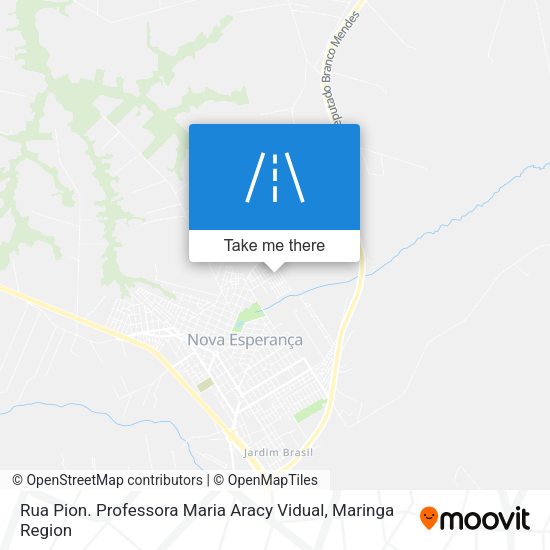 Rua Pion. Professora Maria Aracy Vidual map