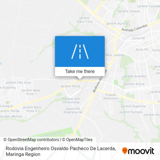 Rodovia Engenheiro Osvaldo Pacheco De Lacerda map