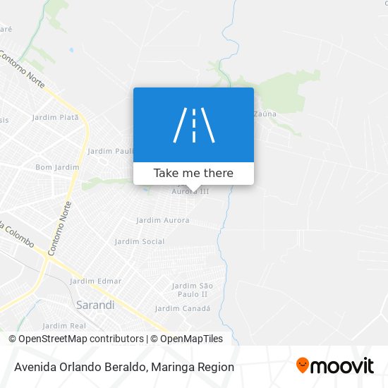 Avenida Orlando Beraldo map