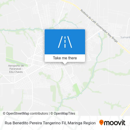 Rua Benedito Pereira Tangerino Fil map