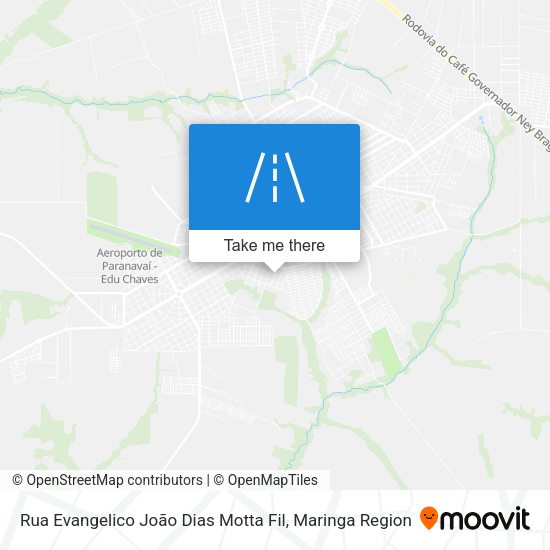 Rua Evangelico João Dias Motta Fil map