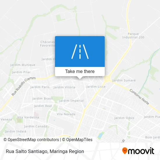 Rua Salto Santiago map