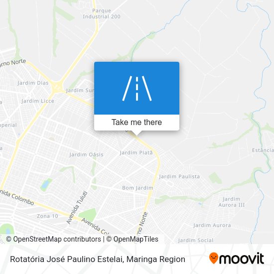 Rotatória José Paulino Estelai map