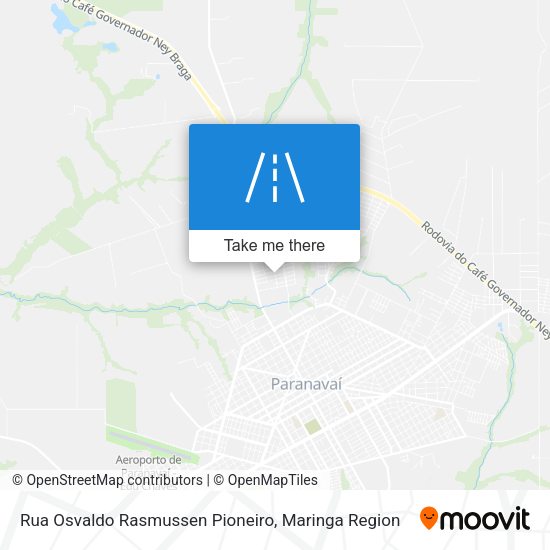 Rua Osvaldo Rasmussen Pioneiro map