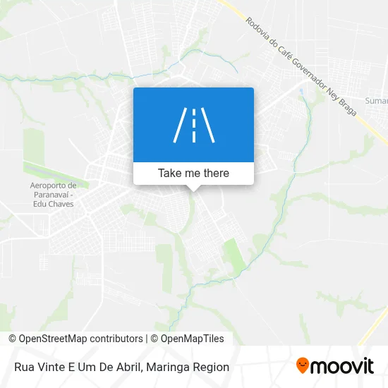 Rua Vinte E Um De Abril map