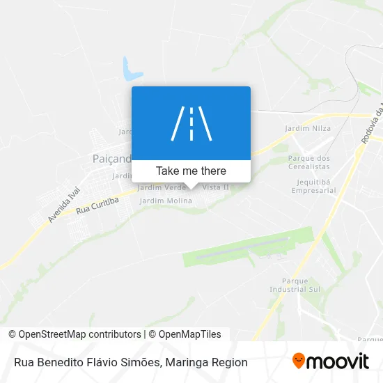 Rua Benedito Flávio Simões map