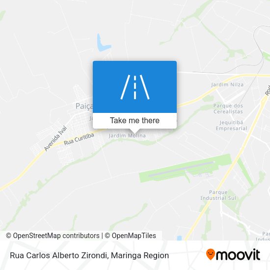 Rua Carlos Alberto Zirondi map
