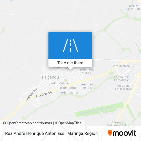 Rua André Henrique Antoniassi map
