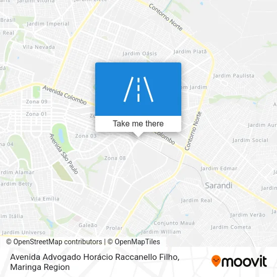 Avenida Advogado Horácio Raccanello Filho map