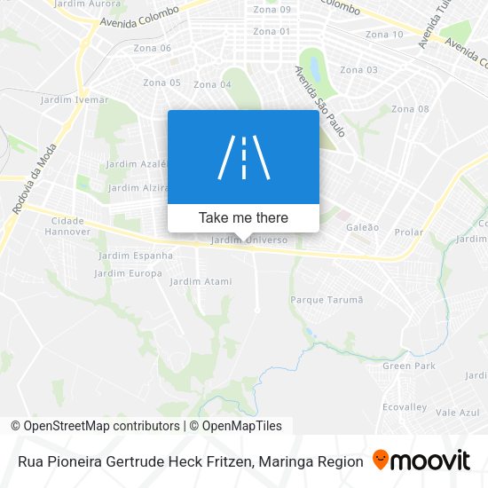Rua Pioneira Gertrude Heck Fritzen map