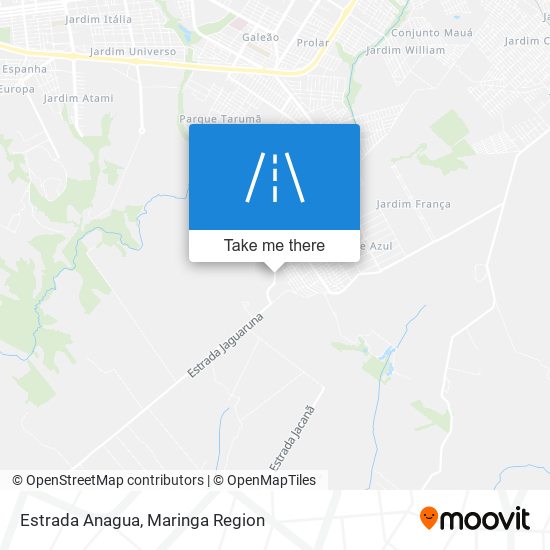 Mapa Estrada Anagua