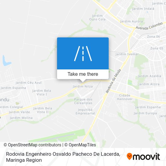 Rodovia Engenheiro Osvaldo Pacheco De Lacerda map