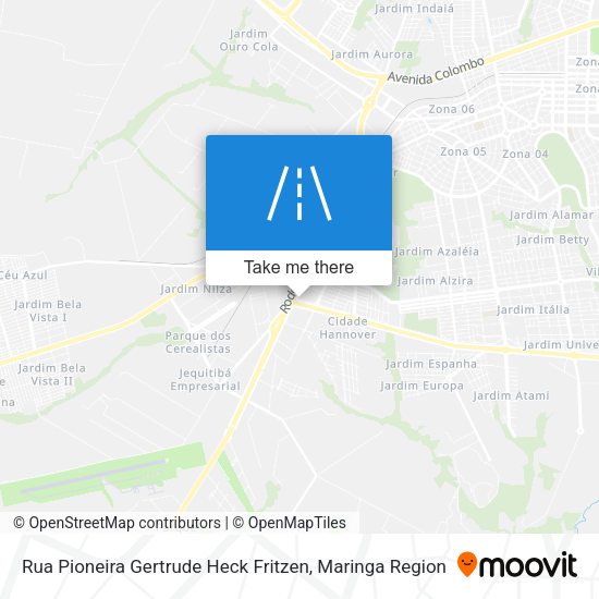 Rua Pioneira Gertrude Heck Fritzen map