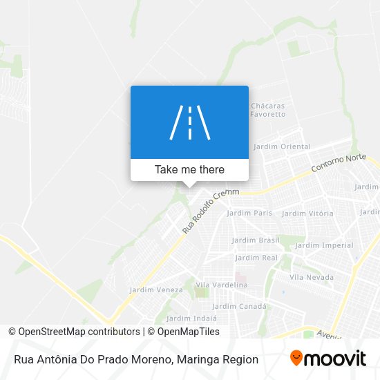 Rua Antônia Do Prado Moreno map