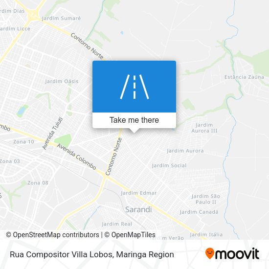 Rua Compositor Villa Lobos map