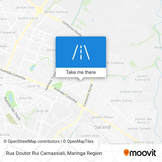 Rua Doutor Rui Carnassiali map