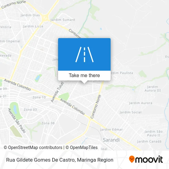Rua Gildete Gomes De Castro map