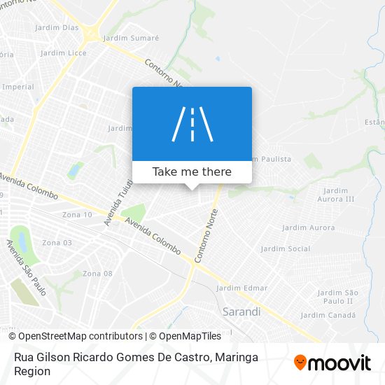 Rua Gilson Ricardo Gomes De Castro map