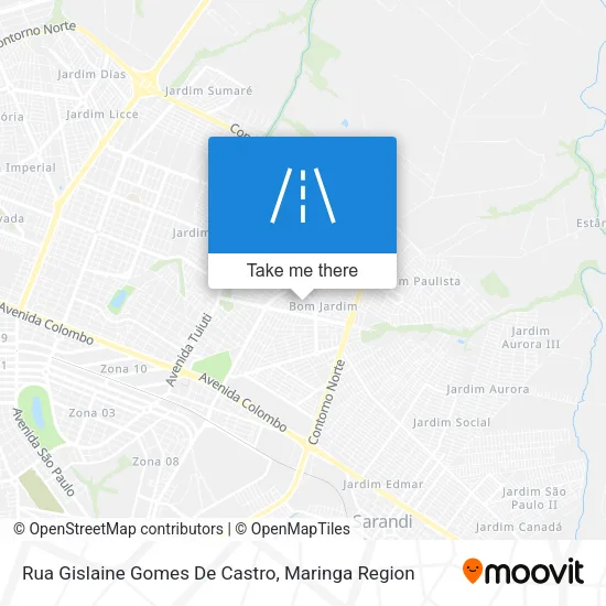 Rua Gislaine Gomes De Castro map