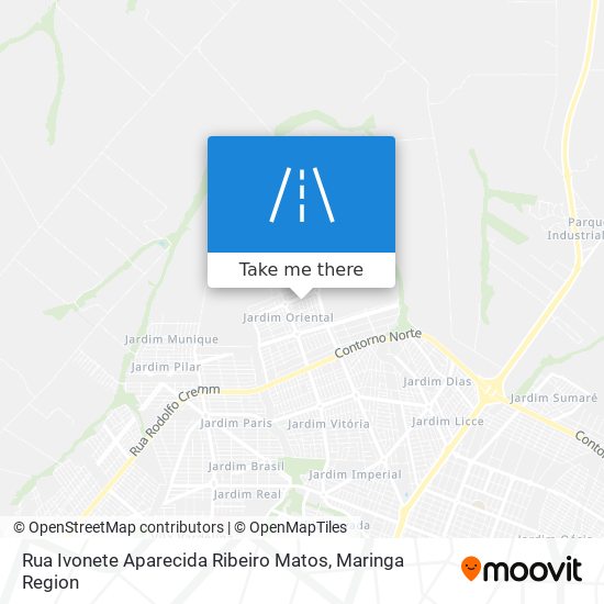 Mapa Rua Ivonete Aparecida Ribeiro Matos