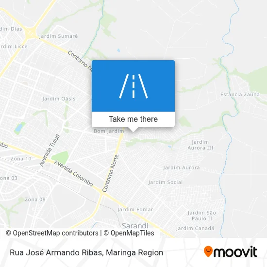 Rua José Armando Ribas map