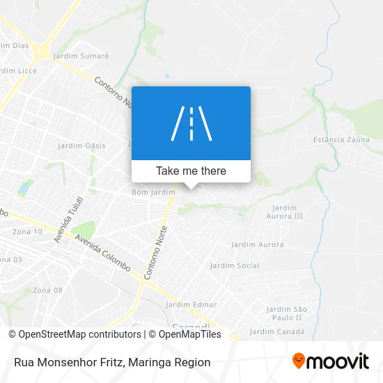 Rua Monsenhor Fritz map