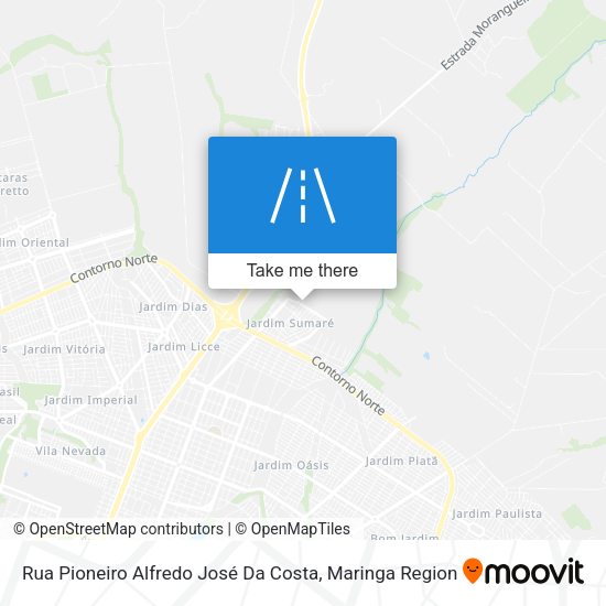 Rua Pioneiro Alfredo José Da Costa map