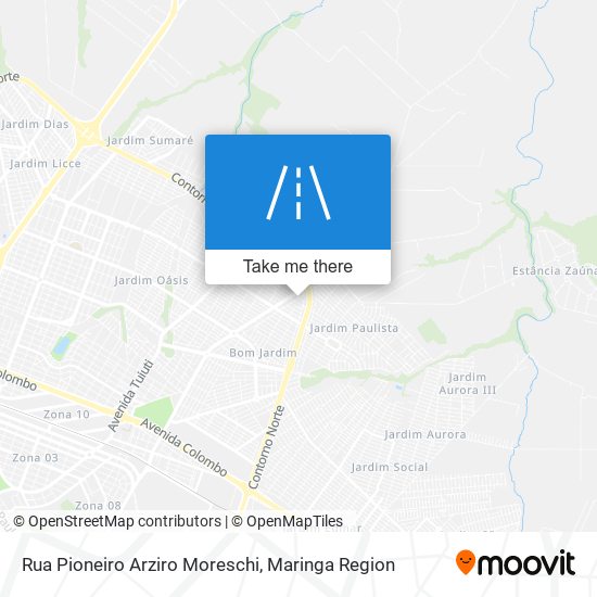 Rua Pioneiro Arziro Moreschi map