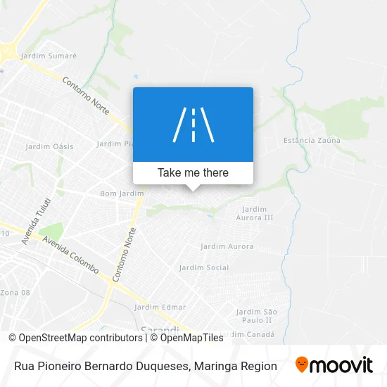 Rua Pioneiro Bernardo Duqueses map