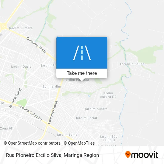 Rua Pioneiro Ercílio Silva map