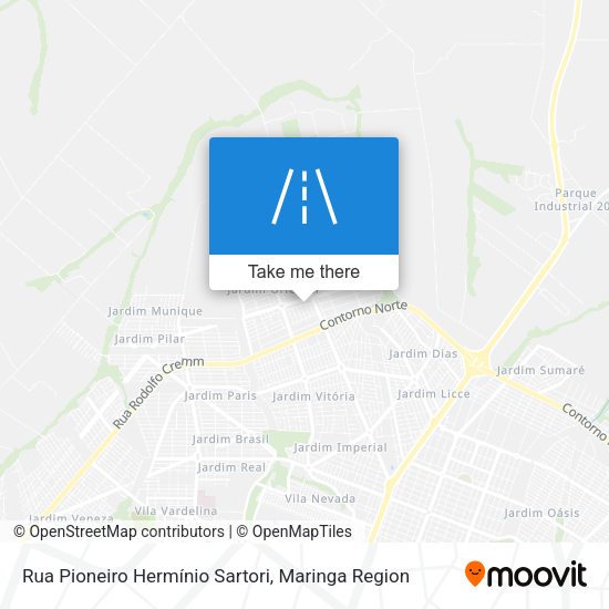 Rua Pioneiro Hermínio Sartori map