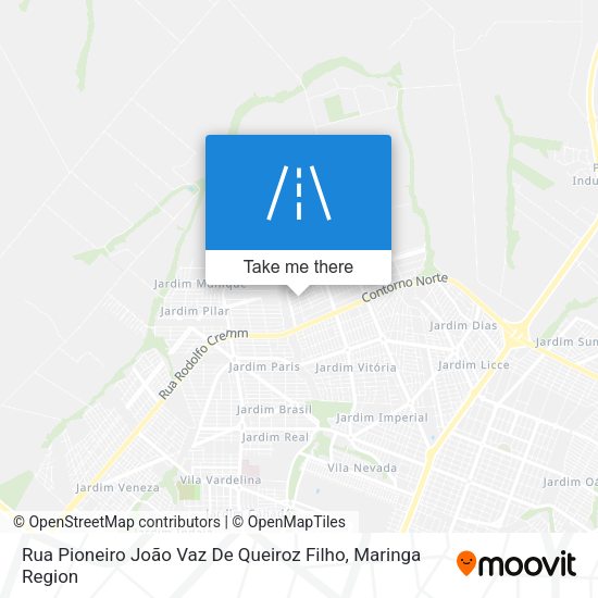 Rua Pioneiro João Vaz De Queiroz Filho map