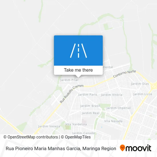 Rua Pioneiro Maria Manhas Garcia map