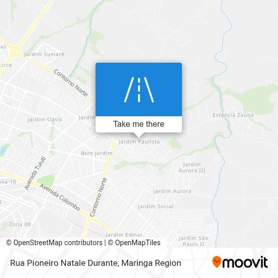 Rua Pioneiro Natale Durante map