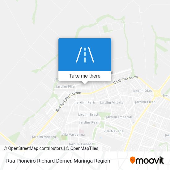 Rua Pioneiro Richard Derner map