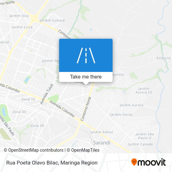 Rua Poeta Olavo Bilac map