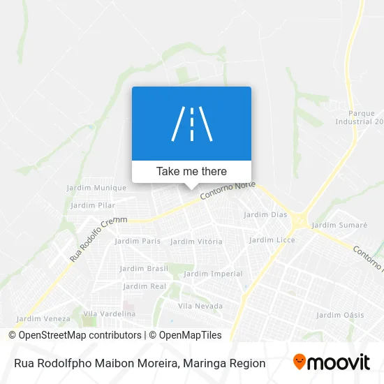 Rua Rodolfpho Maibon Moreira map